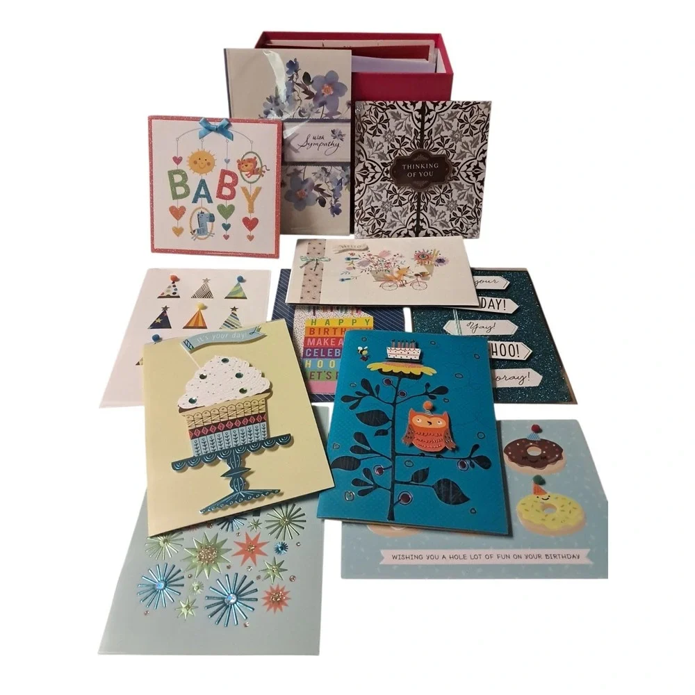 Hallmark 2019..20 Unique Handmade Greeting Cards - Perfect for All Celebrations